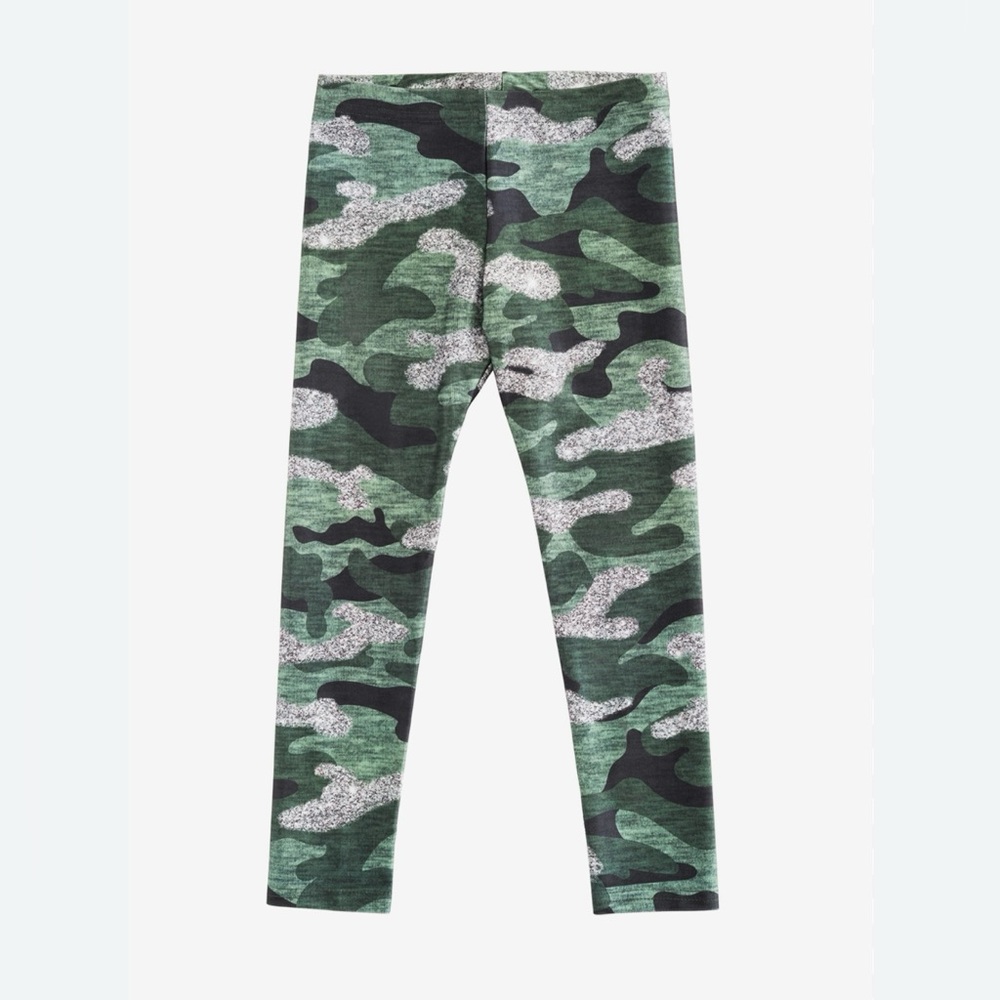 NWT Terez Girls Glitter Camo Leggings